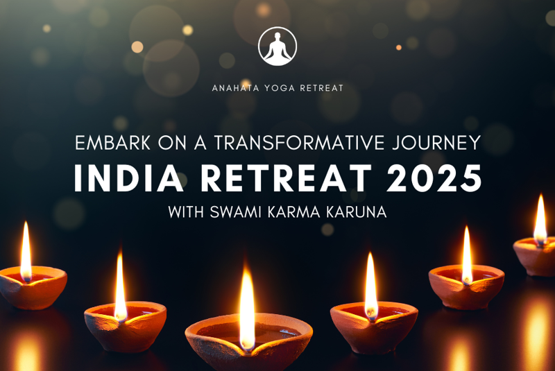 Embark on a Transformative Journey to India with Swami Karma Karuna.   OPTION 1: Tattwa Shuddhi Chakra Sadhana Retreat, Diwali & Ashram Life. Immerse yourself in a profound meditation experience during our Tattwa Shuddhi & Chakra Sadhana Retreat, nestled in the serene landscapes of India.